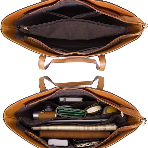 Tote Bags for Women Purses and Handbags Top Handle Satchel PU Leather Shoulder H - Picture 5 of 6